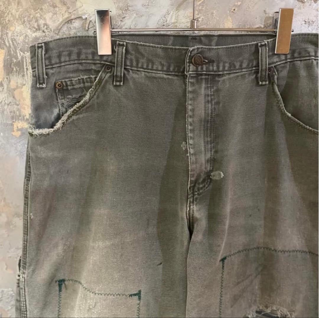 Vintage《Dickies》Work Pants ボロ フェード ３６×３２