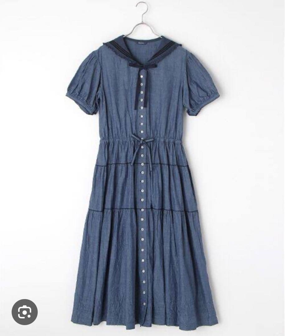 w*+様 ピンクハウス　セーラーカラーワンピース　ネイビー