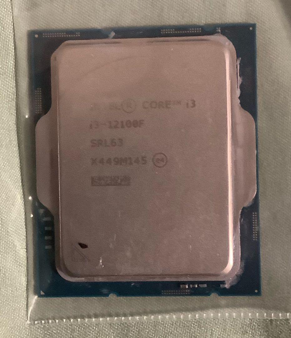 Intel Core i3-12100F CPU 動作品