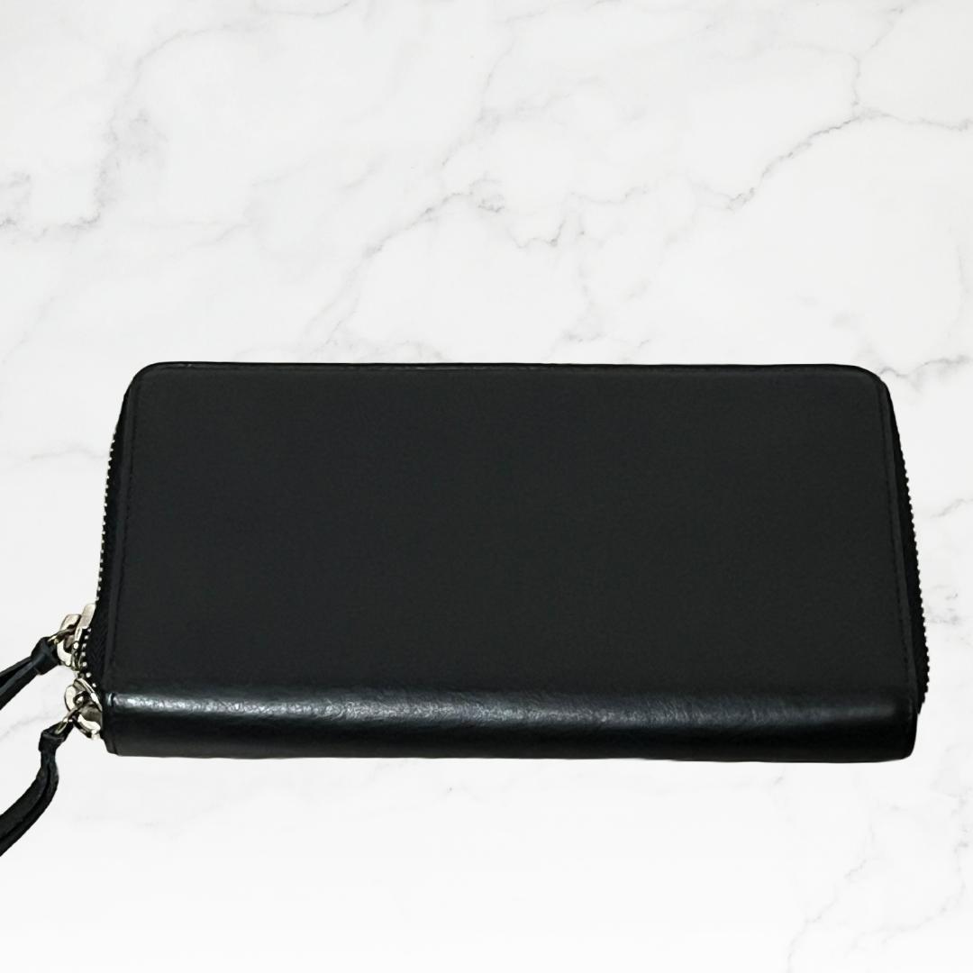 【美品】BALENCIAGA バレンシアガ 長財布 ブラック レザー