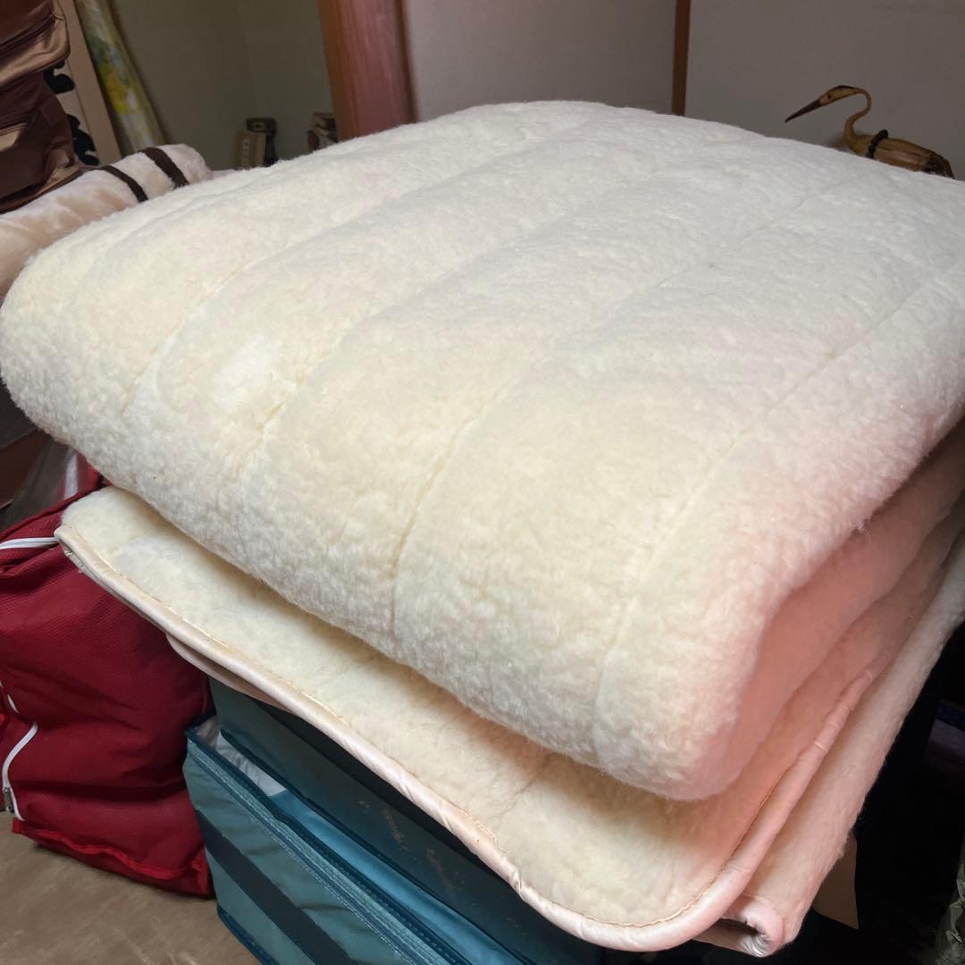 フランスベッド　クィーンサイズ 敷きパッド ウール100%