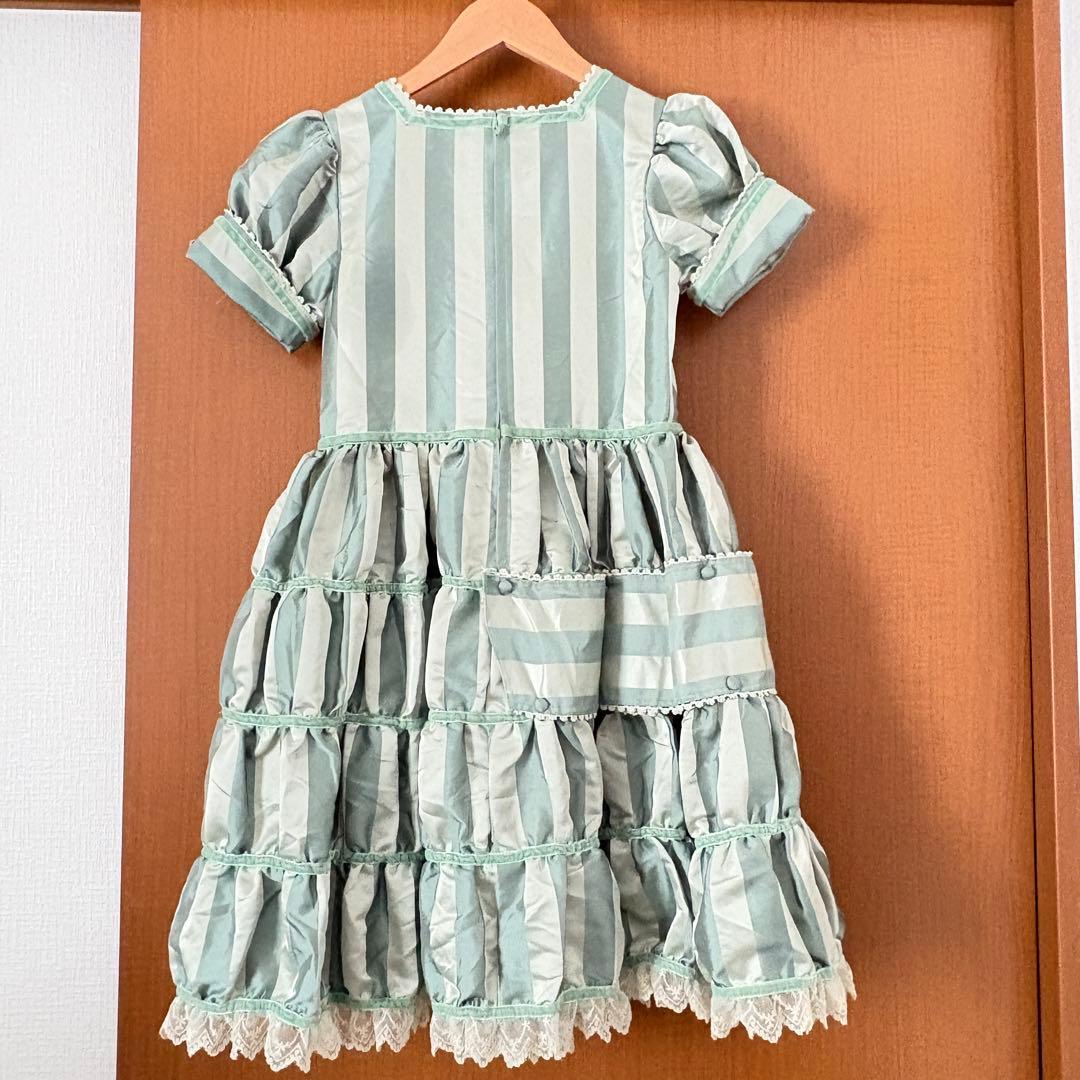 シャーリーテンプル　140 フォーマル　ドレス　グリーン　上品　発表会　アナ雪