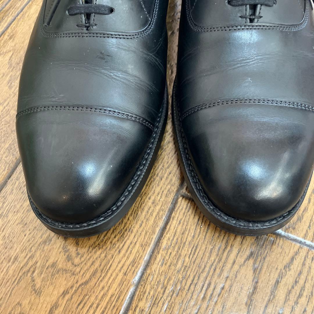 Church's黒 レザードレスシューズ ストレートチップ