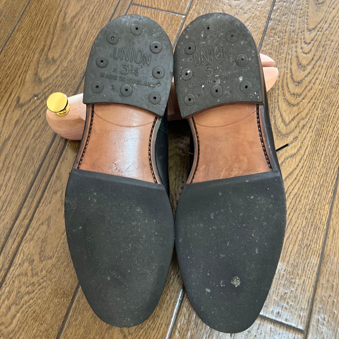 Church's黒 レザードレスシューズ ストレートチップ