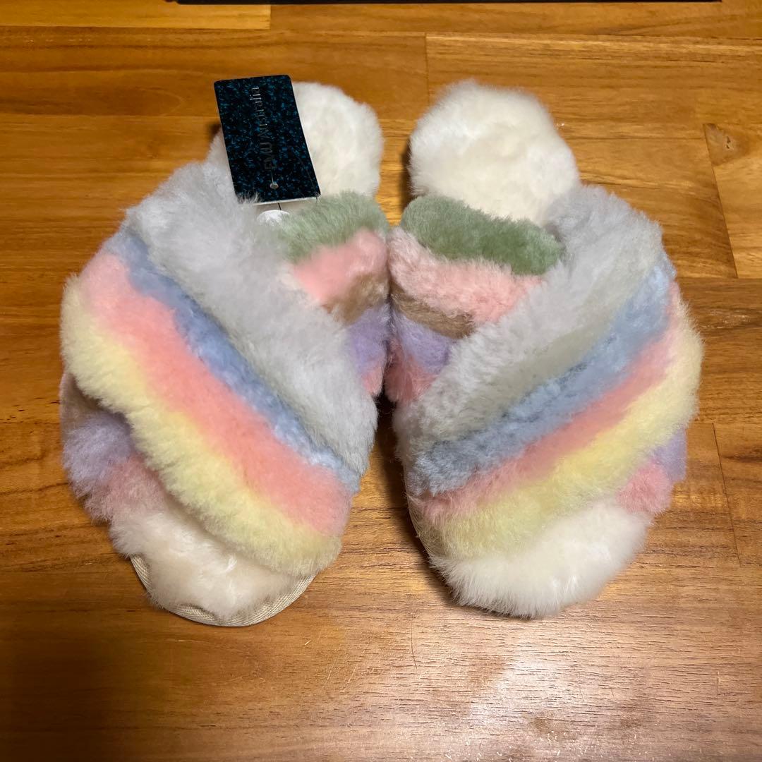 EMU Australia ムートン サンダル レインボー スリッパ