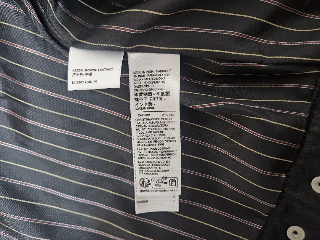 LEVI'S レザージャケット ブラック