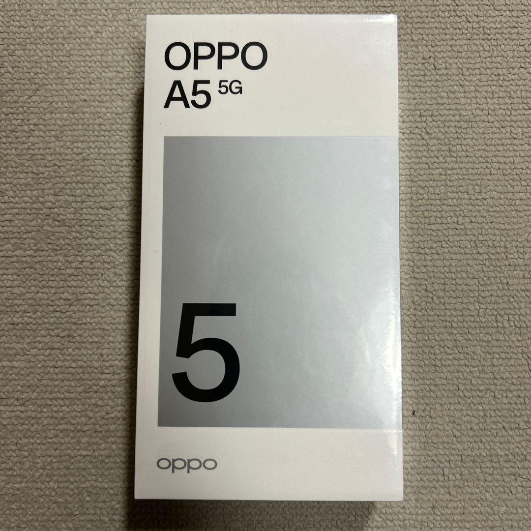 OPPO A5 5G OPG06 ホワイト　新品未開封シュリンク付き