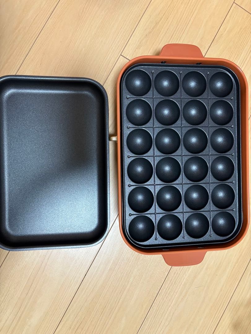 【新品未使用】ブルーノ　コンパクトホットプレート　オレンジ