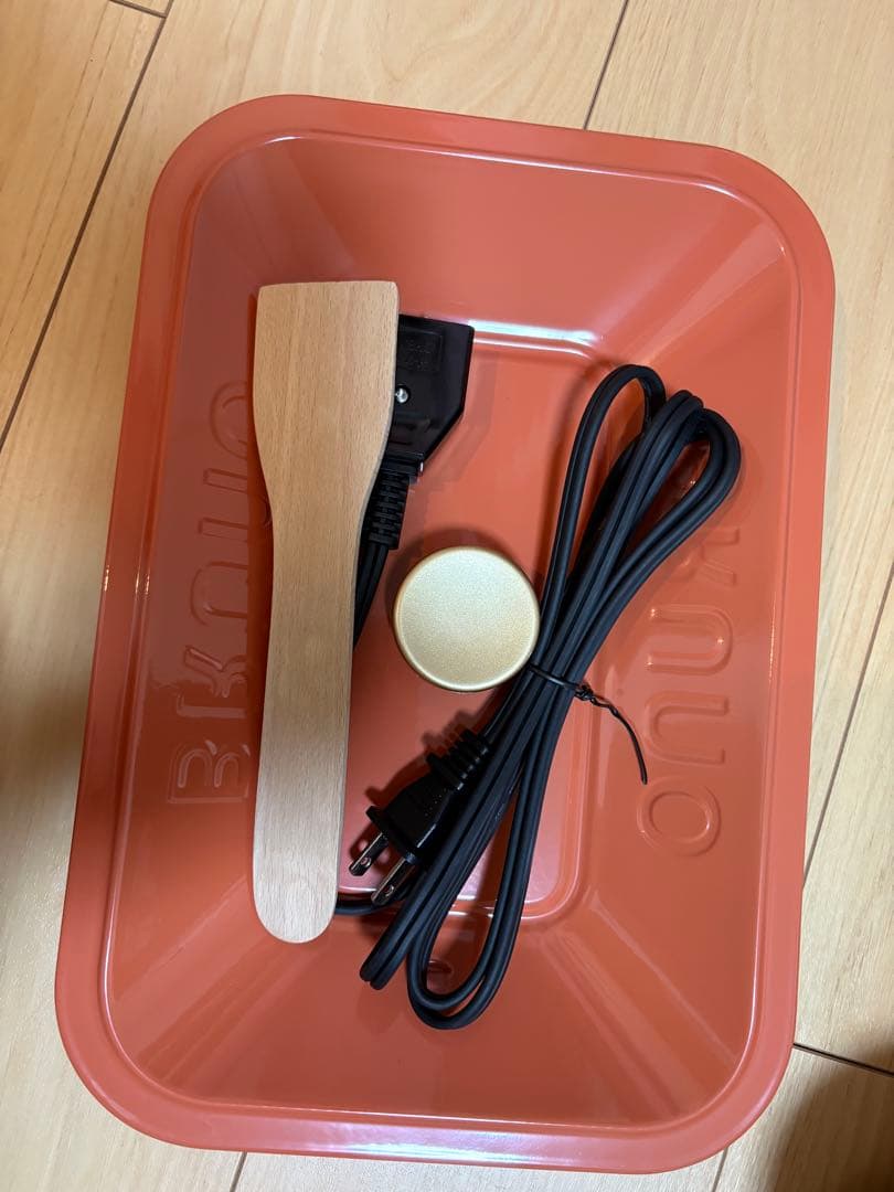 【新品未使用】ブルーノ　コンパクトホットプレート　オレンジ