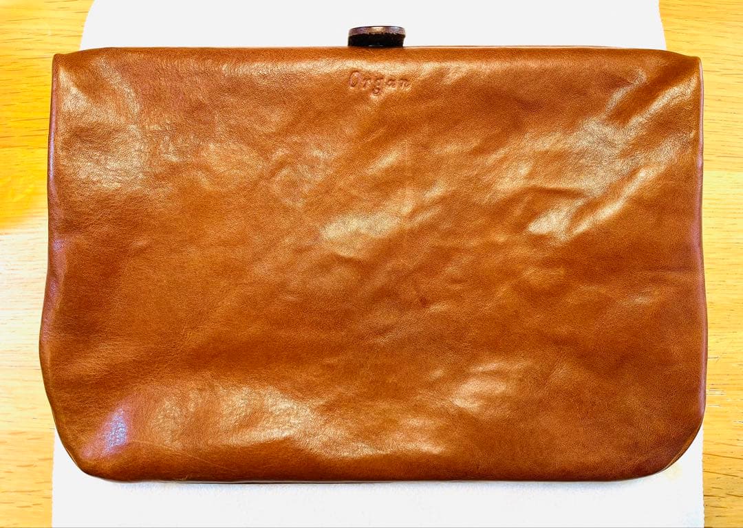 ナナ様 HERZ Organ クラッチバッグ Sサイズ アンバー