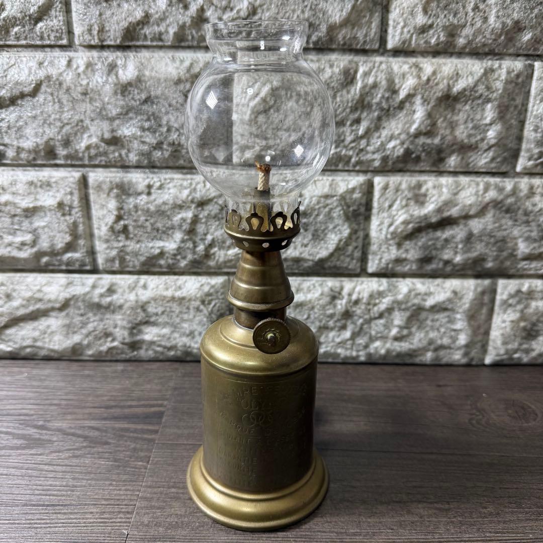 フランス製 アンティーク ピジョンランプ Lampe Olympe オイルランプ