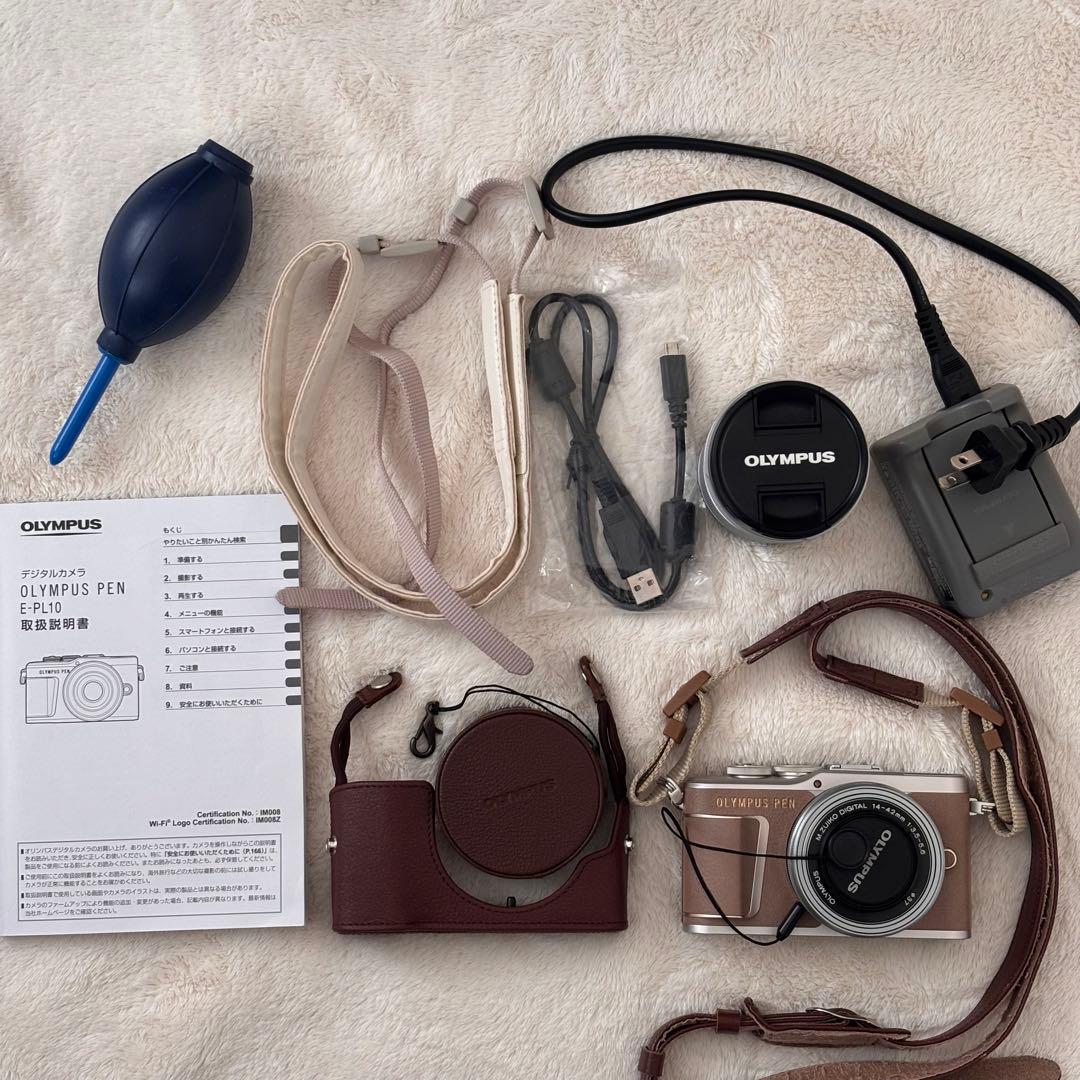 OLYMPUS PEN E-PL10 ダブルズームキット（ブラウン）