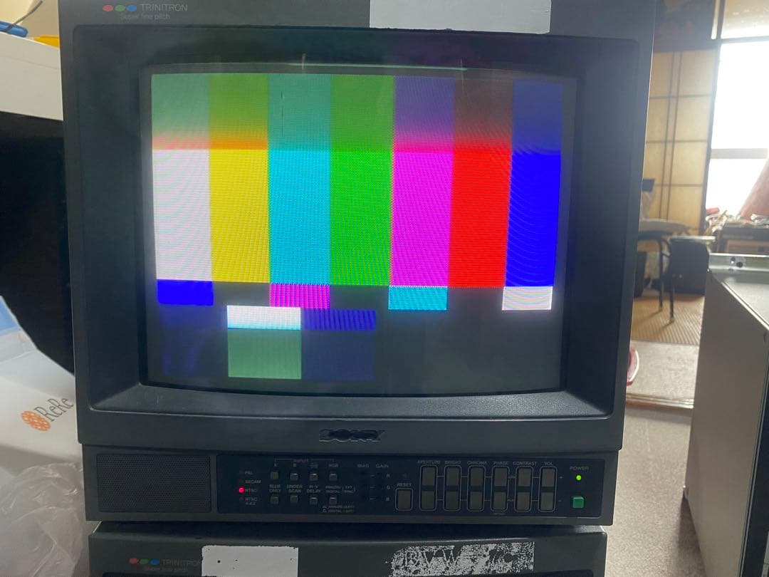 値下げ完動スーパーファインピッチソニーブラウン管モニター　PVM-1442QM