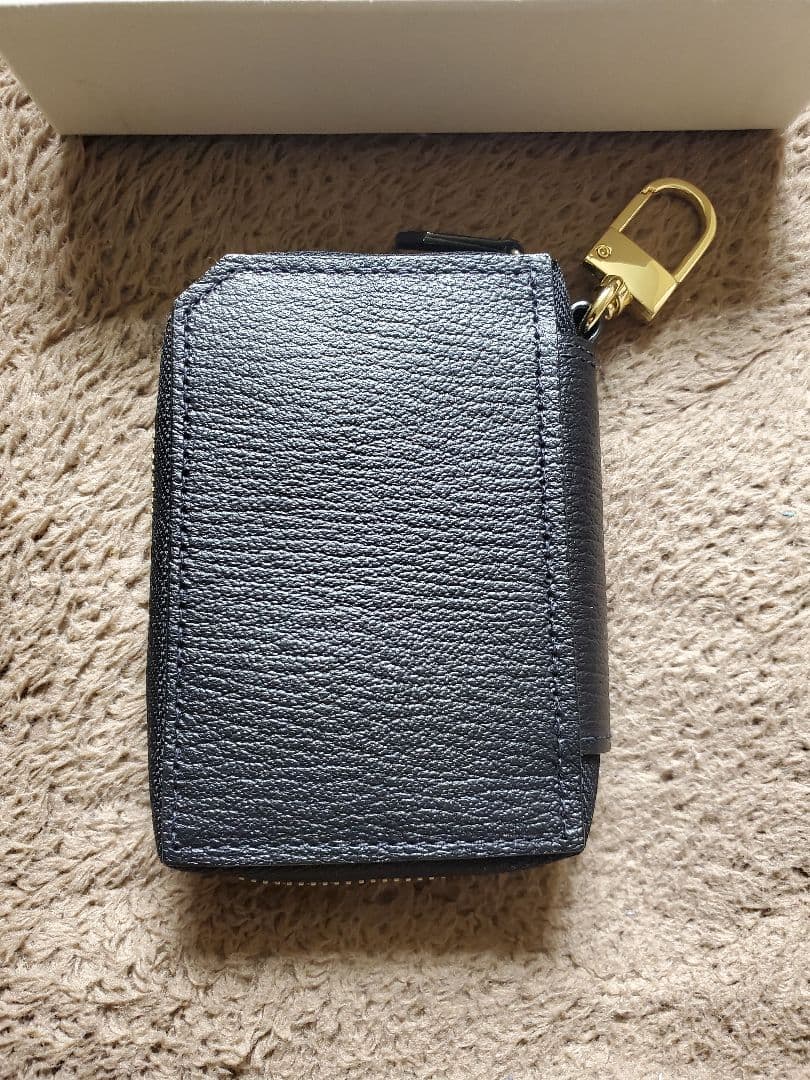 L'arcobaleno ラルコバレーノ レザーキーケース ブラック/グリーン