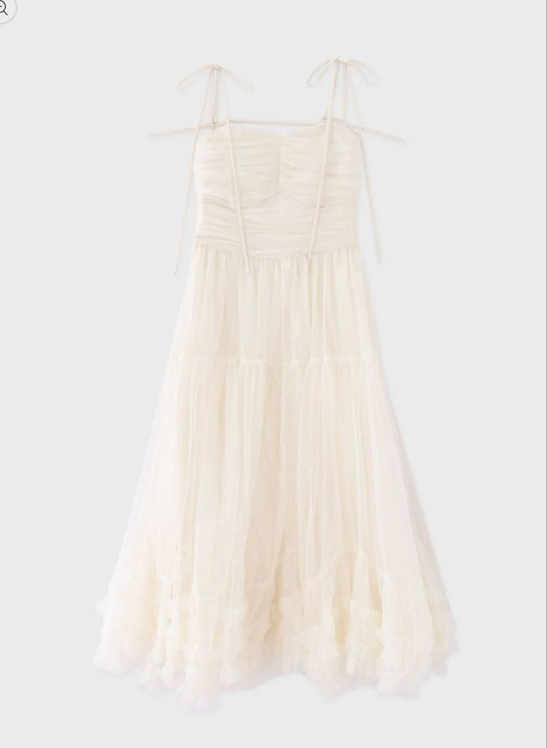 ワンピース Romantic gathered ribbon onepiece