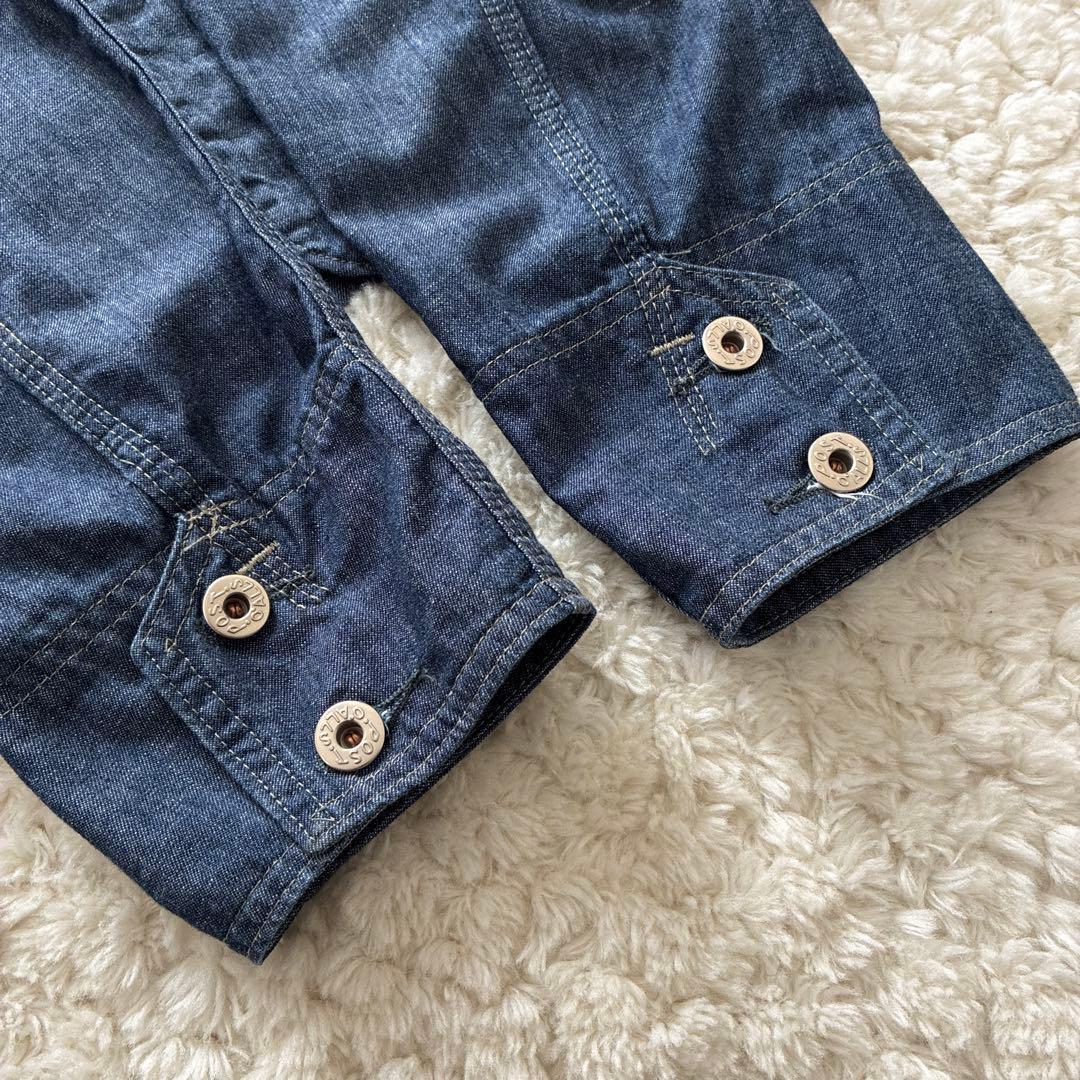 美品濃紺USA製POST OVERALLS デニムカバーオール M エンジニア