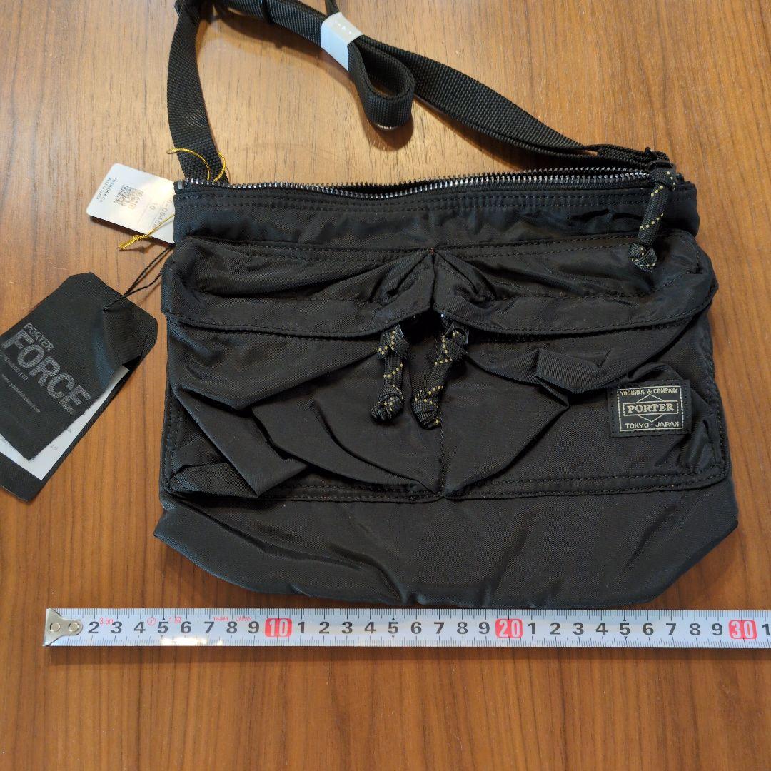 新品 PORTER ショルダーバッグ ブラック/オレンジ