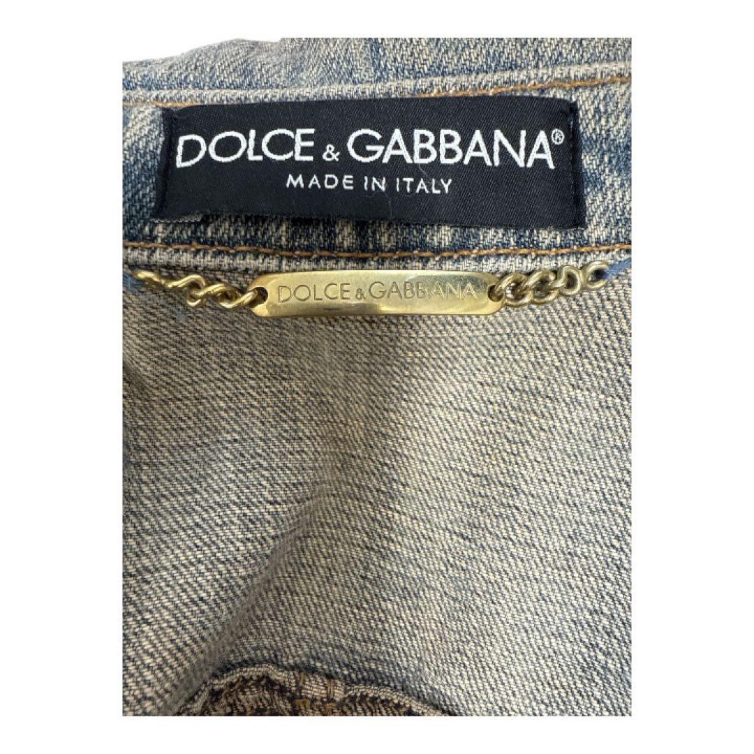 ドルチェ＆ガッバーナ デニムジャケット ジップデザイン イタリア製 40