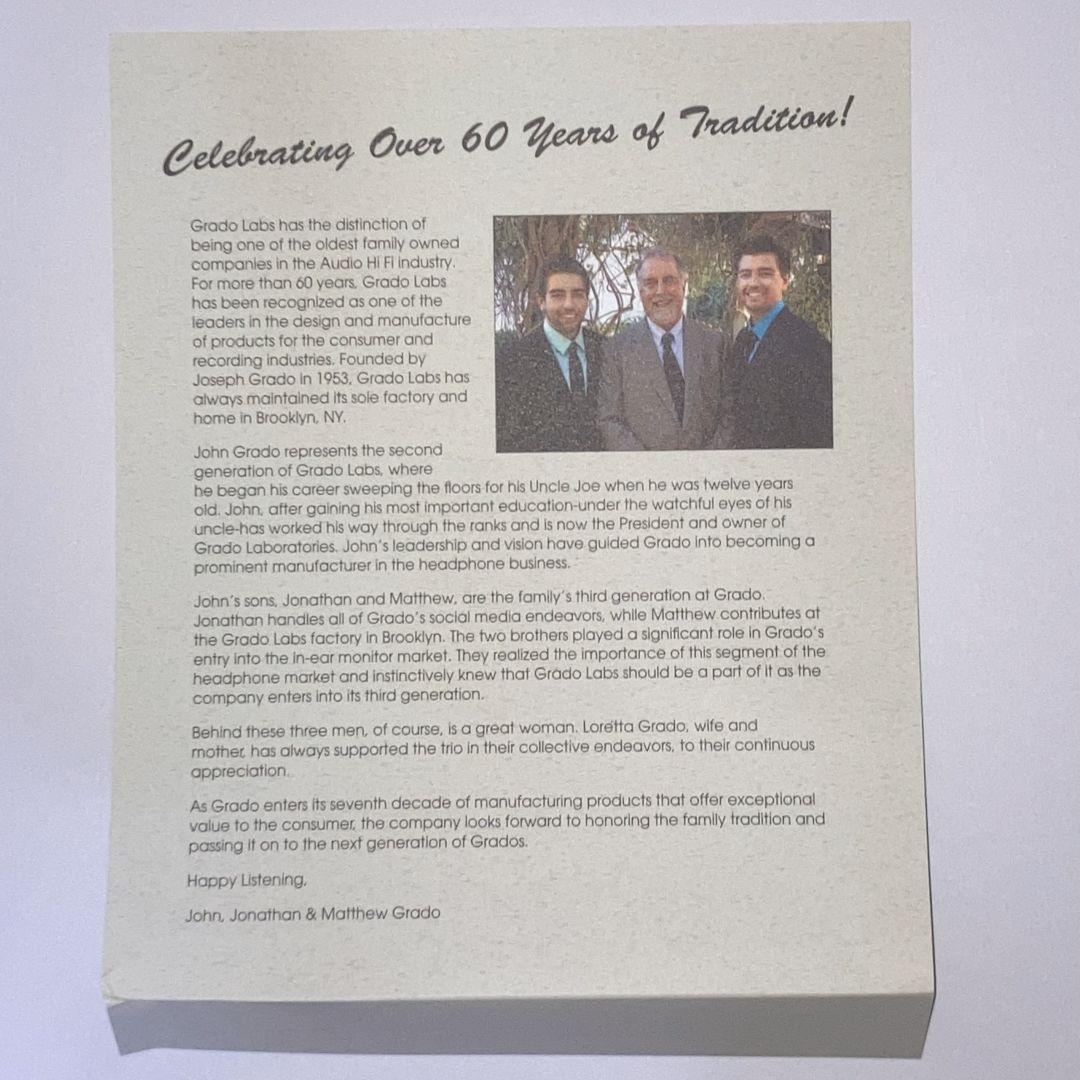 GRADO SR325e イヤーパッド新品 箱あり