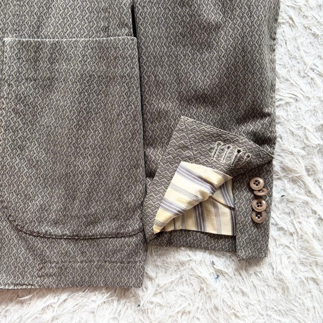 <美品>BOGLIOLI COAT 最新ロゴ 総柄 コットン ジャケット 48