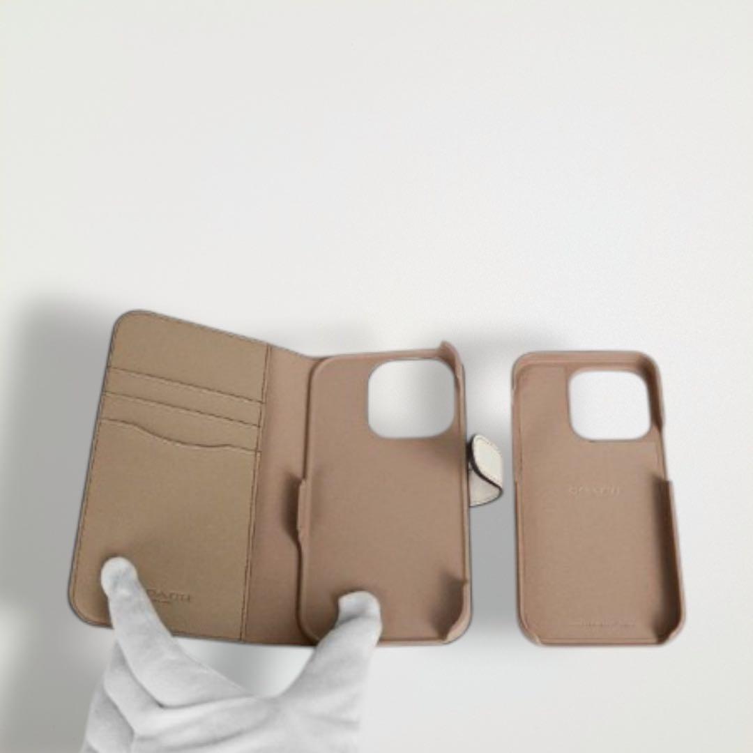 コーチ COACH iPhone 14 PRO ケース フォリオ・シグネチャー