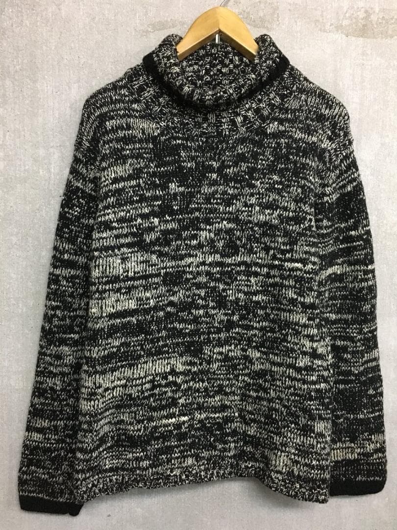 ヨウジヤマモト 2005AW 05AW 厚手 霜降り タートルネック ニット