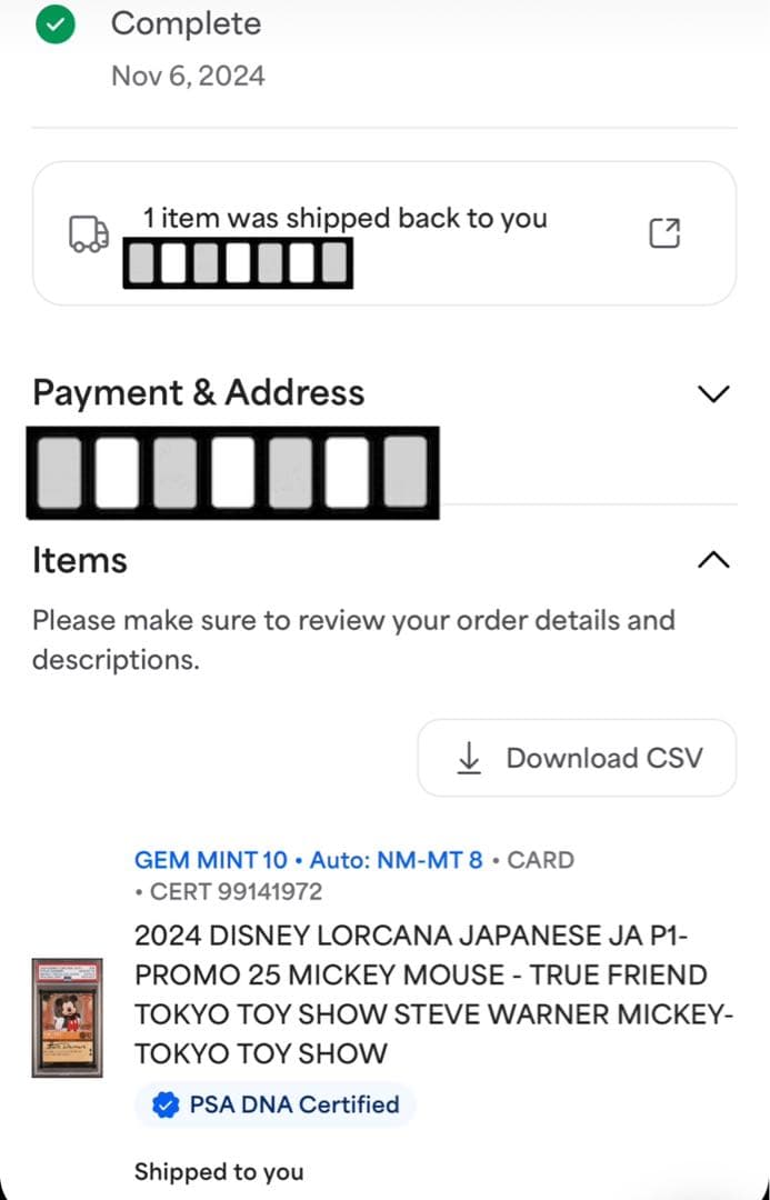 LORCANA ロルカナ プロモカード サイン PSA10