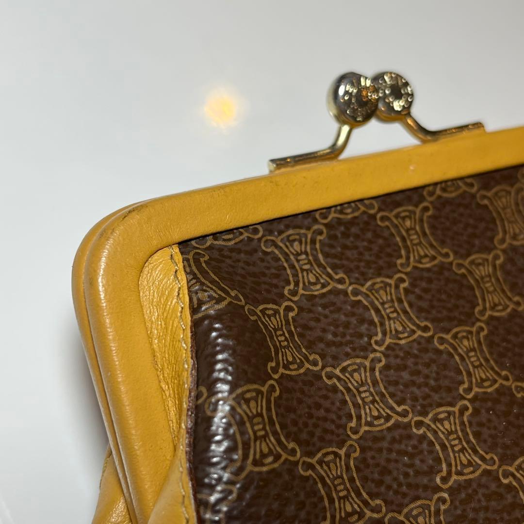CELINE セリーヌ トリオンフ がま口財布 ヴィンテージ オールドセリーヌ