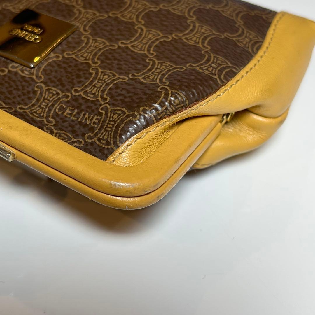 CELINE セリーヌ トリオンフ がま口財布 ヴィンテージ オールドセリーヌ