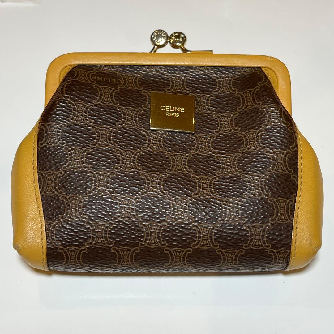 CELINE セリーヌ トリオンフ がま口財布 ヴィンテージ オールドセリーヌ