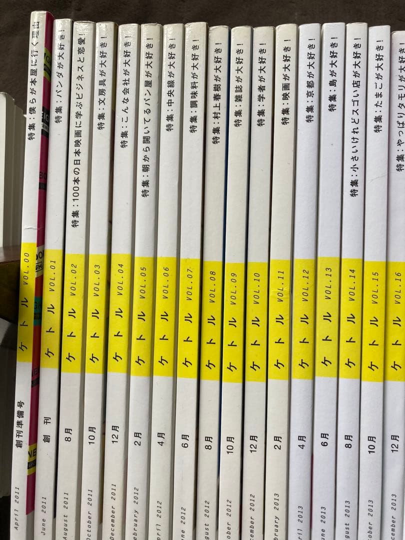 ケトル　創刊準備号・創刊号からVol.57まで58冊セット