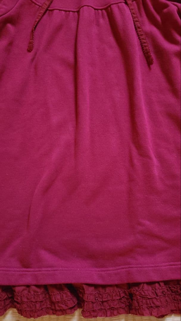 ピンクハウス　2022　フリル使いフーディチュニック　定価30800円