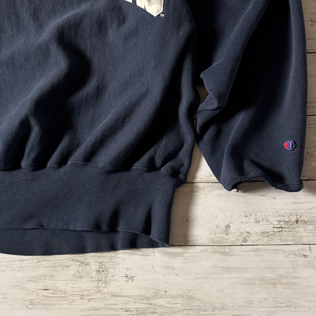 y*様 Champion リバースウィーブ L ネイビー カレッジロゴ 90s