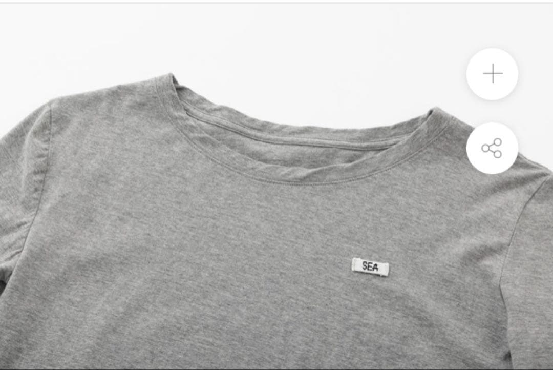 SEA グレー ヴィンテージコットン L/S TEE ロンT シー rie