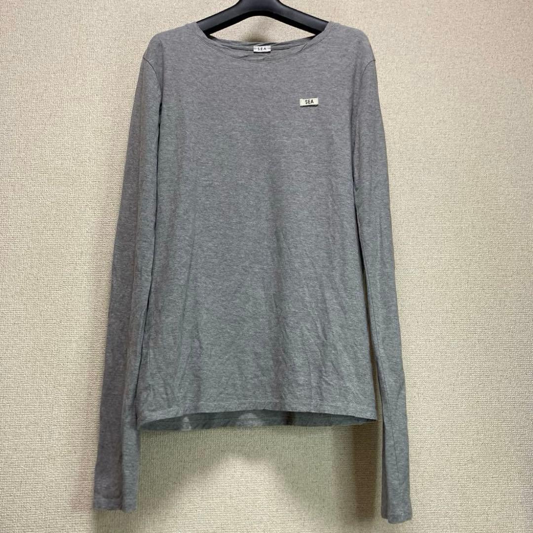 SEA グレー ヴィンテージコットン L/S TEE ロンT シー rie