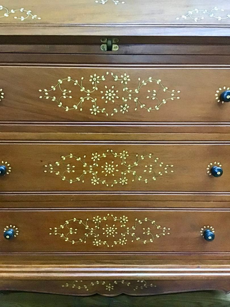 モフ☆管369☆ヨーロピアンヴィンテージ☆象嵌細工☆ライティングビューロー