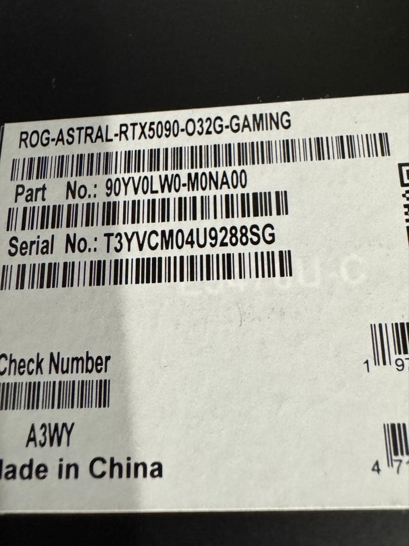 グラフィックボード・グラボ・ビデオカード ASUS ROG ASTRAL GeForce RTX 5090 OC