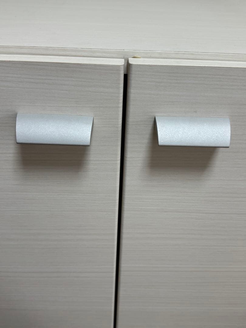 収納棚　ホワイト（高さ92×横84×奥行き34（奥行き最大37））