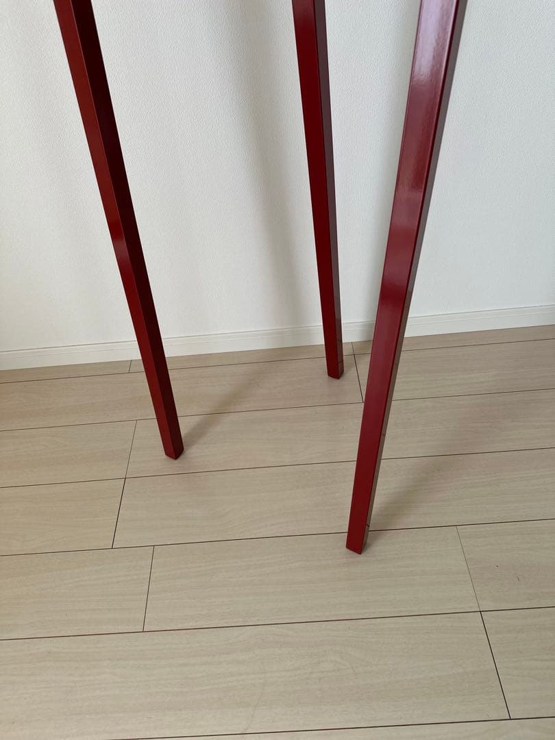 【土日割引中！】HAYのハンガーラック★赤い金属製ハンガーラックフレーム