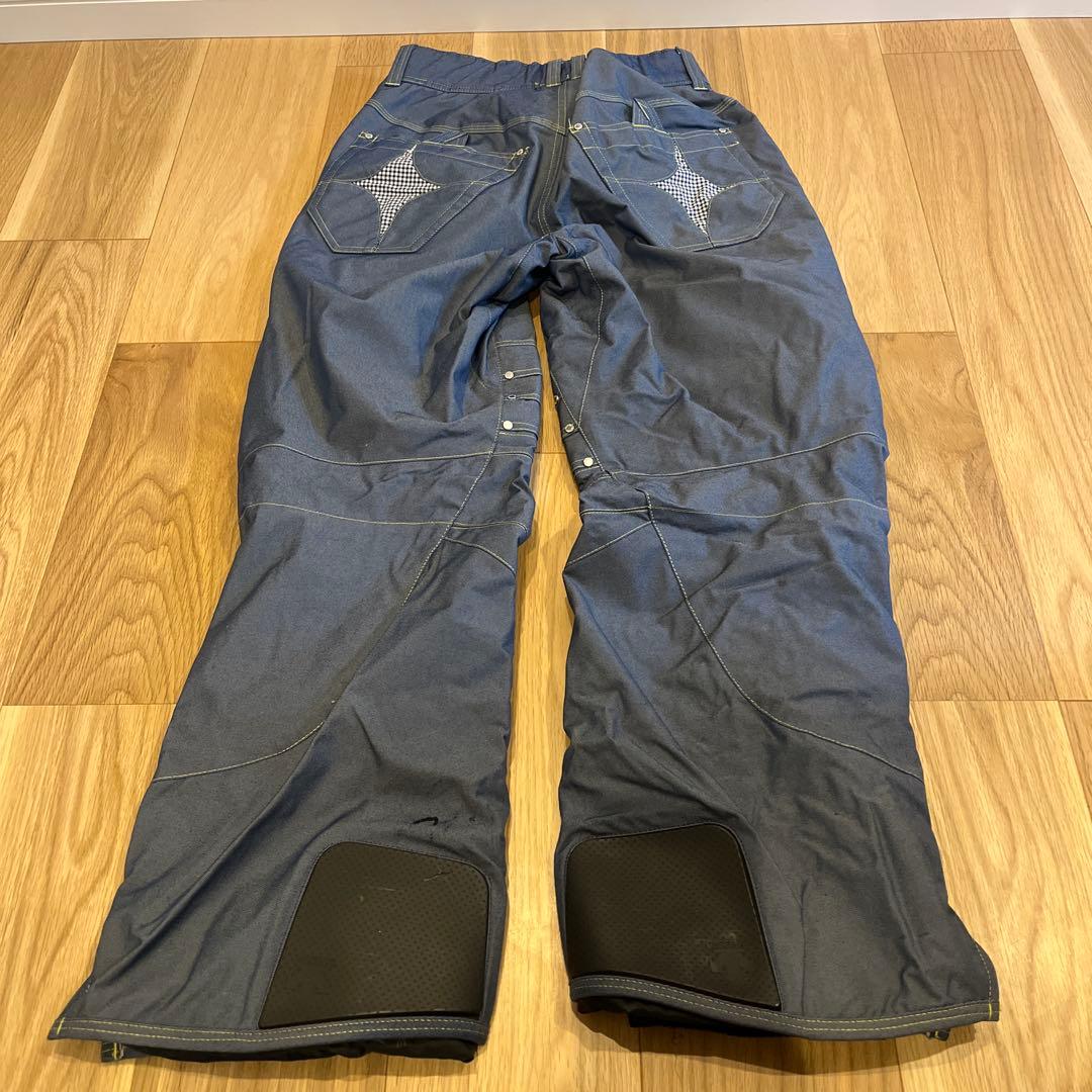 DESCENTE × OGASAKA スキーウェア 上下 青と白のチェック柄