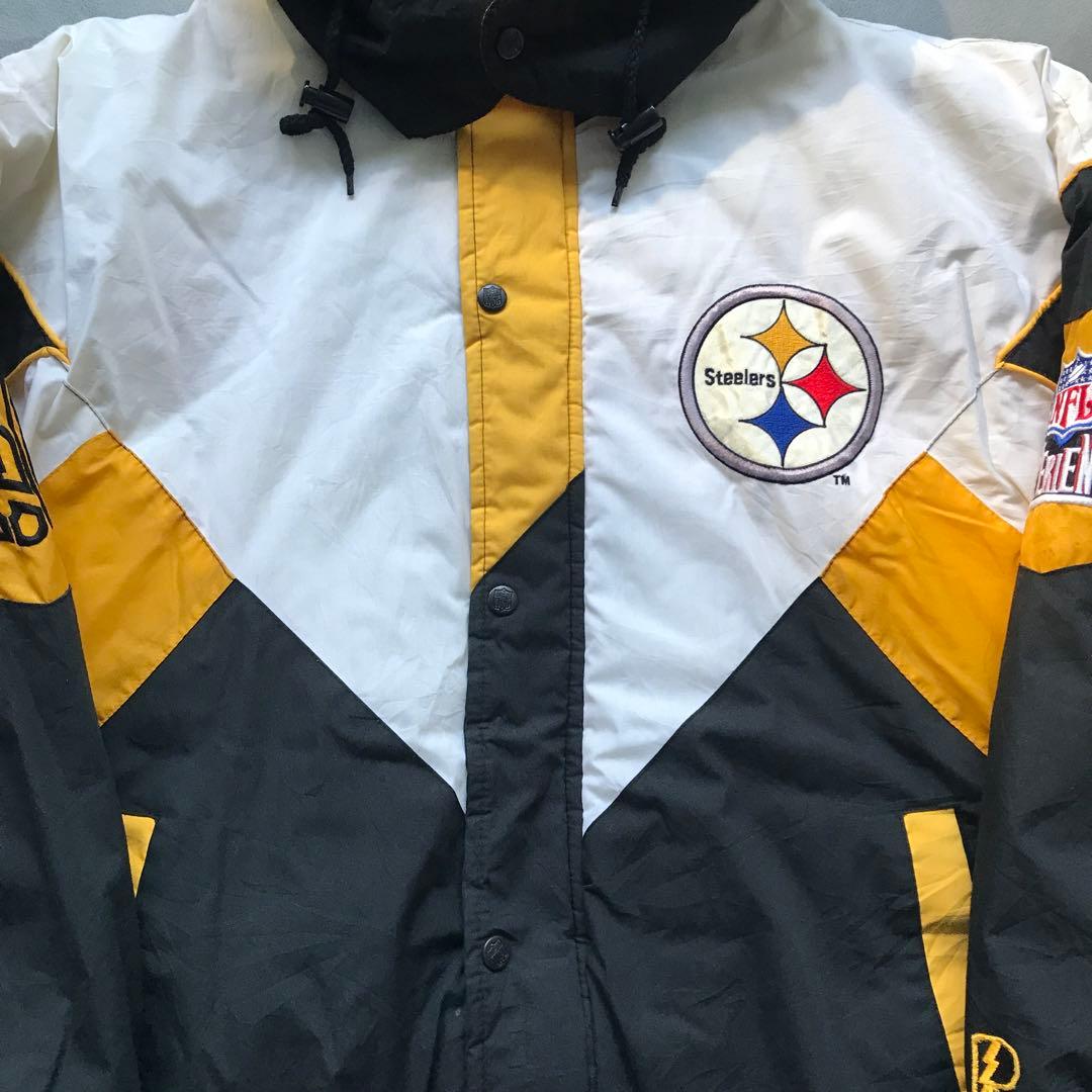 90s PRO PLAYER Steelers ナイロンジャケット 中綿