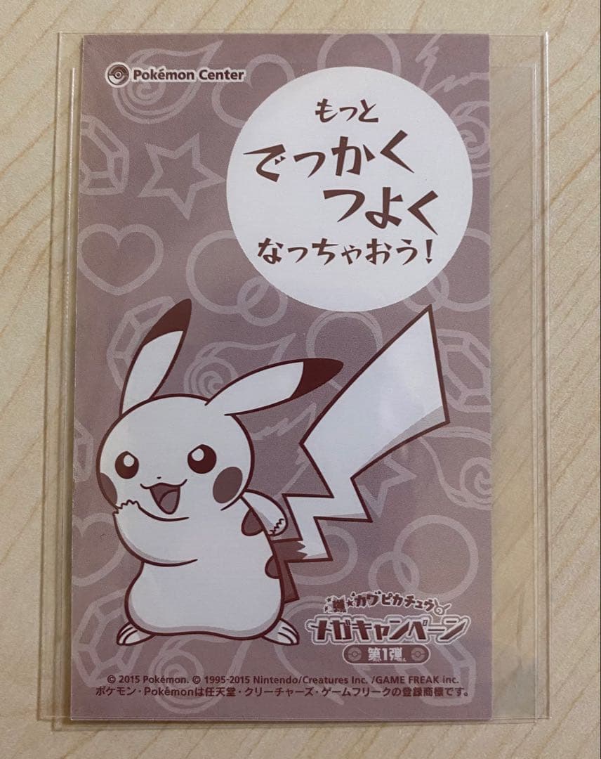 ポケモン 激カワ ピカチュウ メガキャンペーン 名刺カード メガリザードンX