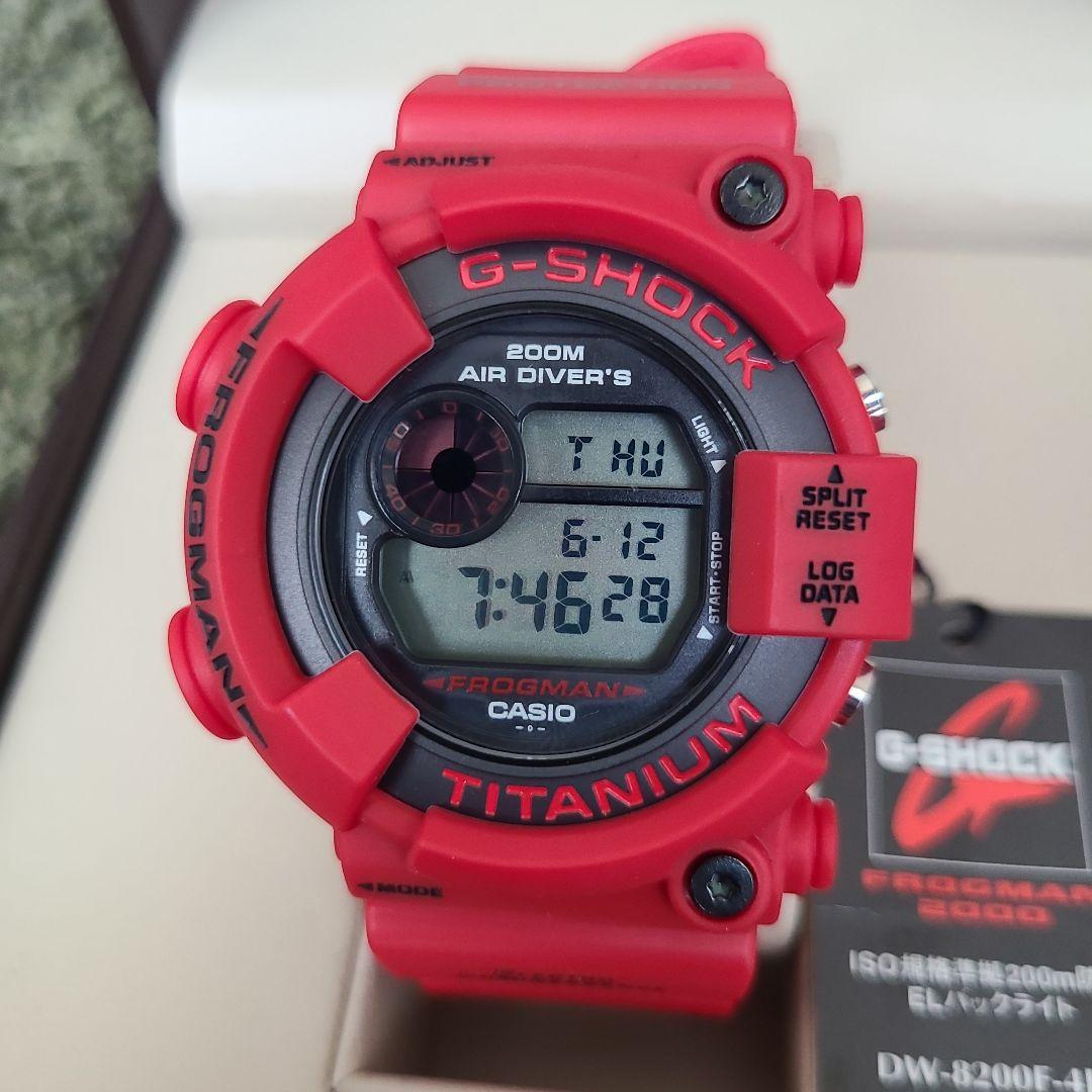 G-SHOCK DW-8200F-4JR FROGMAN 　赤蛙