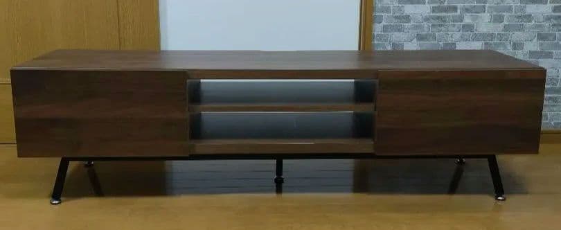 テレビボード150cm　50vサイズまで対応　ブラウン　テレビ台