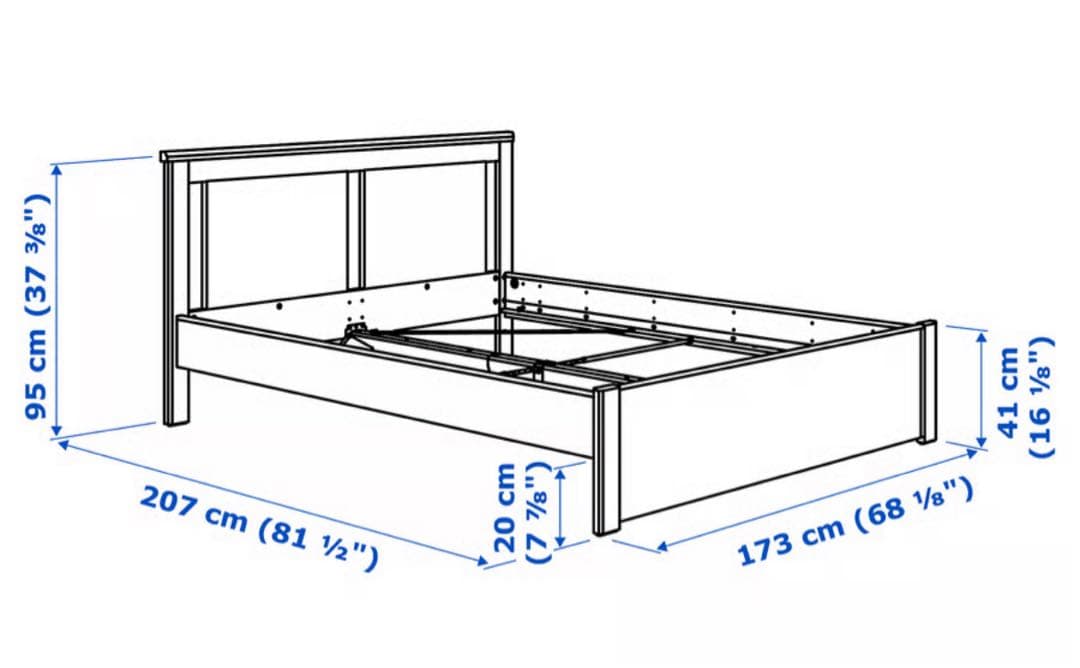 IKEA イケアダブルベッド　引き出し未開封