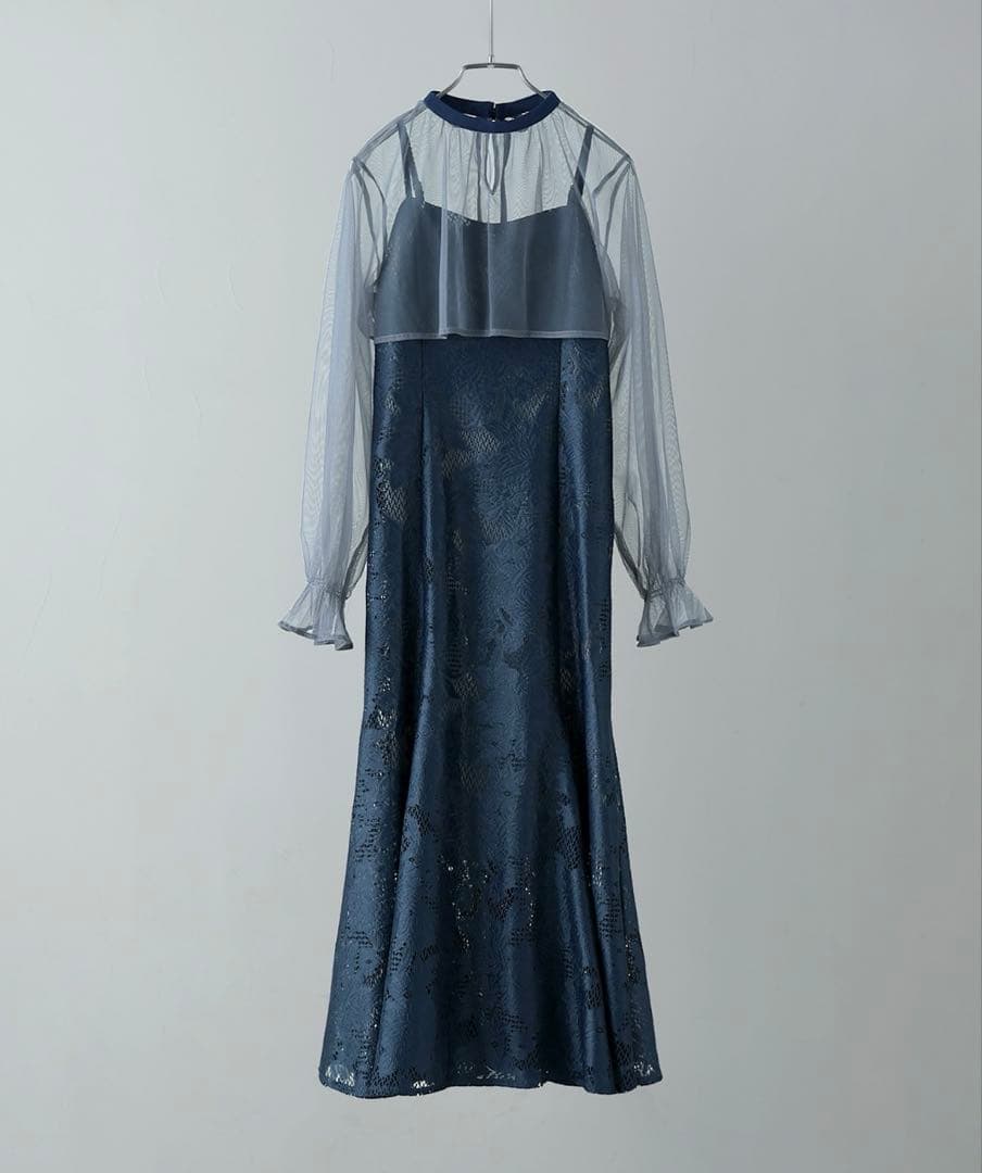 【etoll.】3wayシフォン&ボレロレースキャミドレス