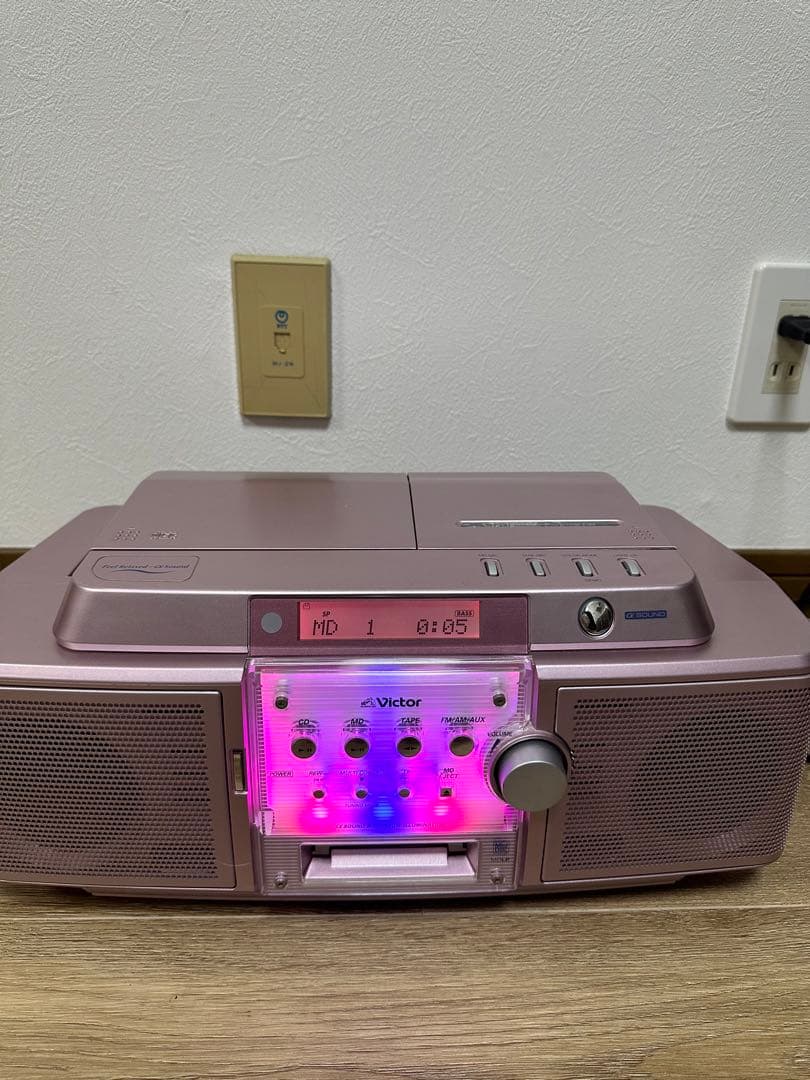Victor JVC RC-Z1MD-P ピンク CD-MDポータブルシステム