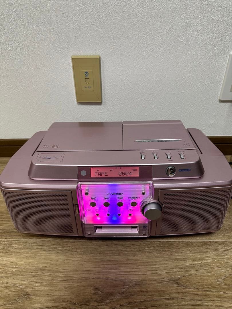 Victor JVC RC-Z1MD-P ピンク CD-MDポータブルシステム