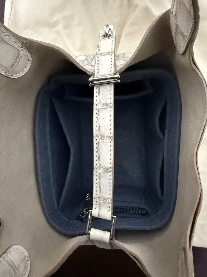 クロコダイル　ヒマラヤ本革　ハンドバッグ