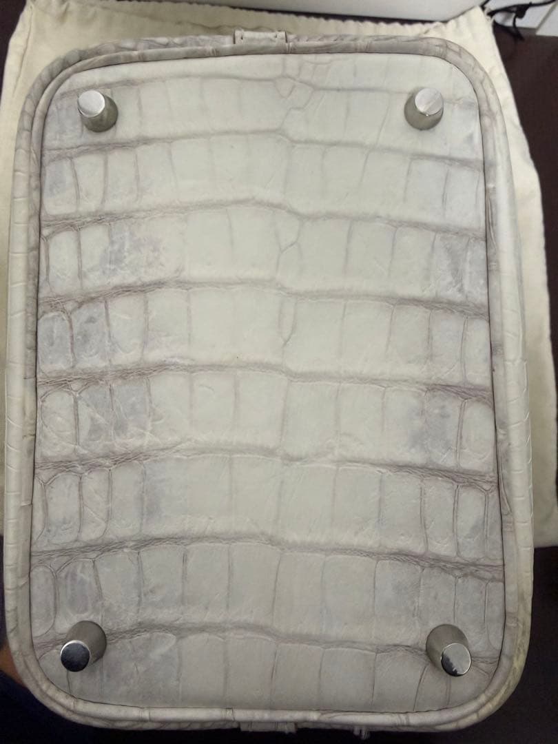 クロコダイル　ヒマラヤ本革　ハンドバッグ